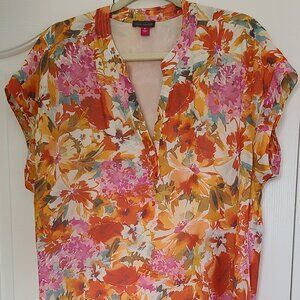 Vince Camuto Floral Blouse, XL